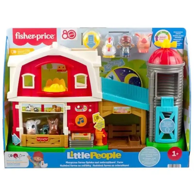 Fisher-Price Little People Farm játékszett állatfigurákkal - Mattel Azonnal elérhető