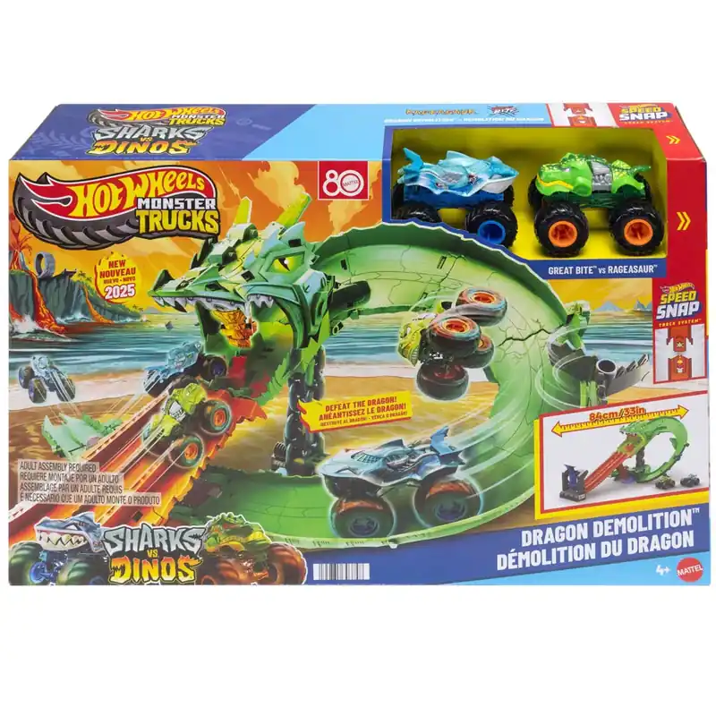 Hot Wheels Monster Trucks Sárkányfutam pályaszett - Mattel Azonnal elérhető