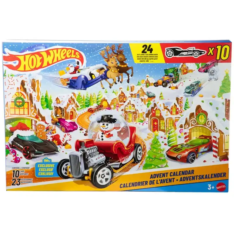 Biztonságos fizetés Hot Wheels adventi naptár 10db meglepetés autóval – Mattel