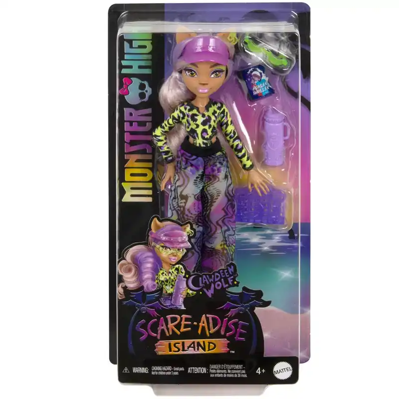 Vedd meg online Monster High Scare-adise Island – Clawdeen Wolf baba kiegészítőkkel - Mattel