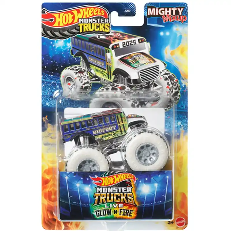 Hot Wheels Monster Trucks Glow-n-Fire Live kisautó 1/64 - Mattel Ajánlat