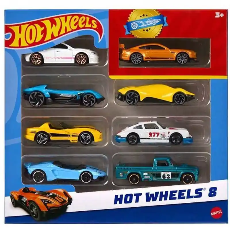 Hot Wheels kisautó 8db-os csomag - Mattel Alacsony ár