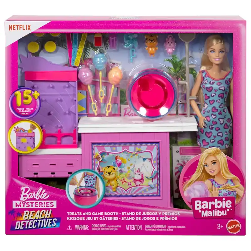 Barbie Mysteries Beach Detectives - Vattacukor stand játékszett babával - Mattel Olcsó