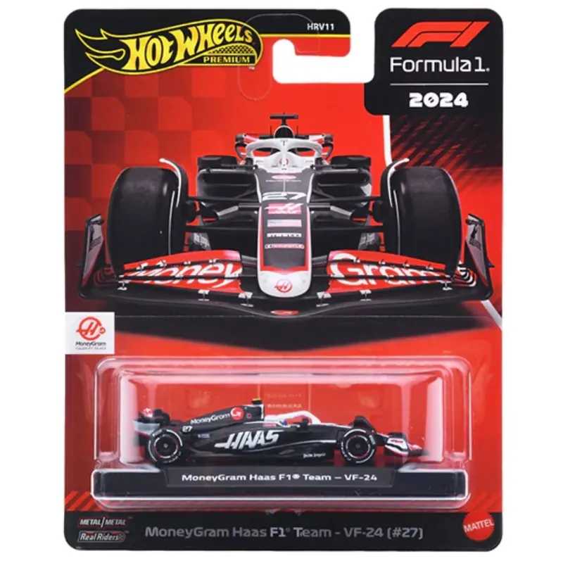Hot Wheels Formula 1 MoneyGram Haas VF-24 ( 27) kisautó 1/64 - Mattel Szuper ajánlat