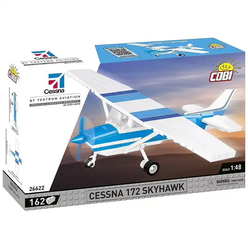 COBI Cessna 172 Skyhawk fehér-kék építőjáték (26622) Alacsony ár