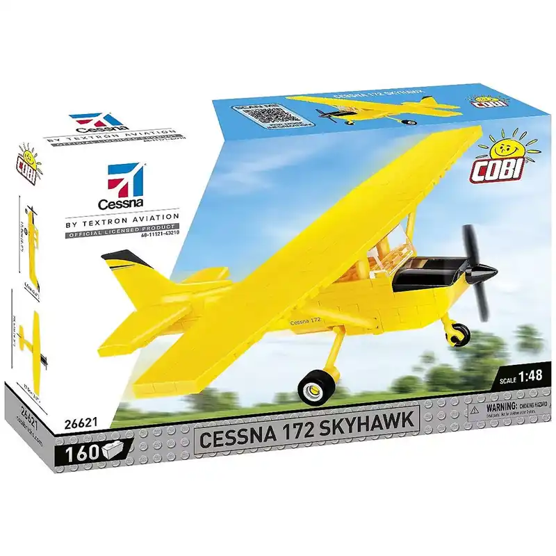 Alacsony ár COBI Cessna 172 Skyhawk sárga építőjáték (26621)