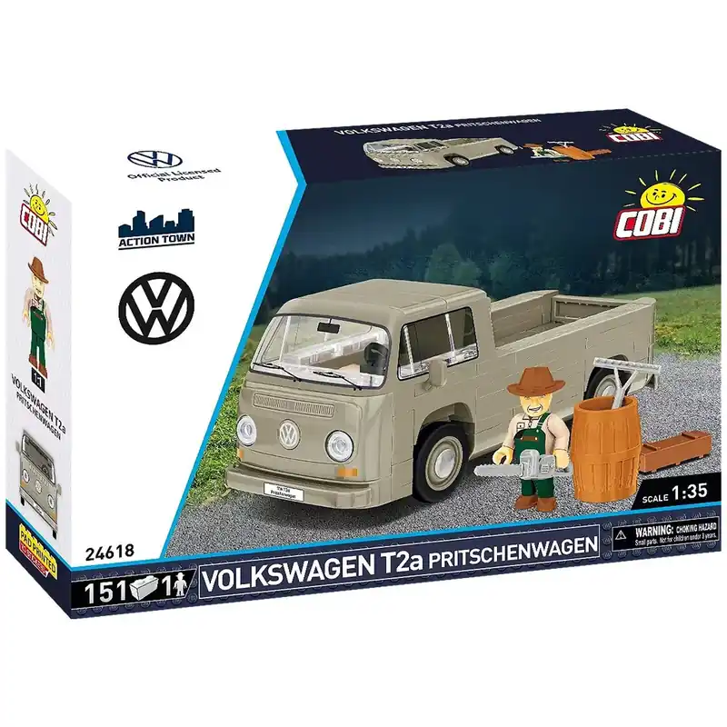 COBI Volkswagen T2a platós teherautó építőjáték (24618) Olcsó