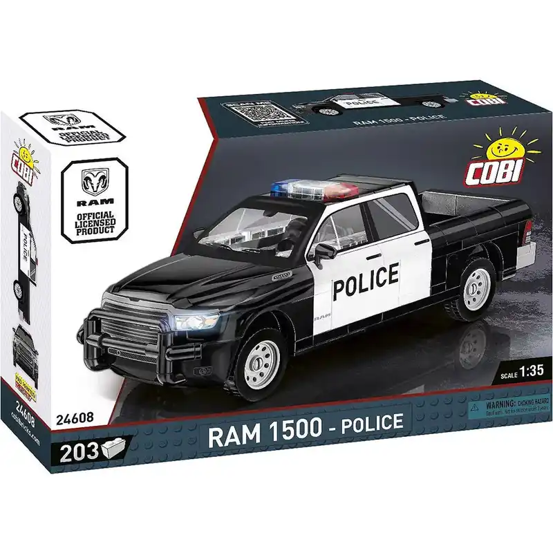 Gyors szállítás COBI Dodge RAM 1500 rendőrautó építőjáték (24608)