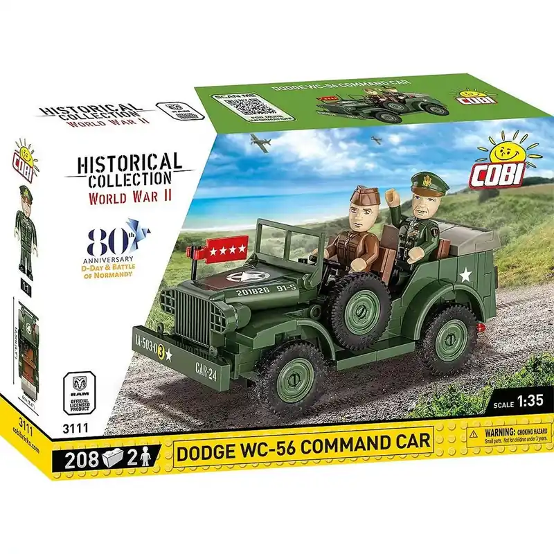 Alacsony ár COBI Dodge WC-56 Command Car harckocsi építőjáték (3111)