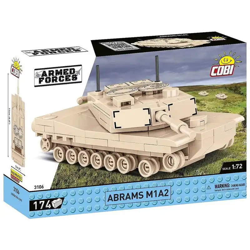 Végkiárusítás COBI Abrams M1A2 tank építőjáték (3106)