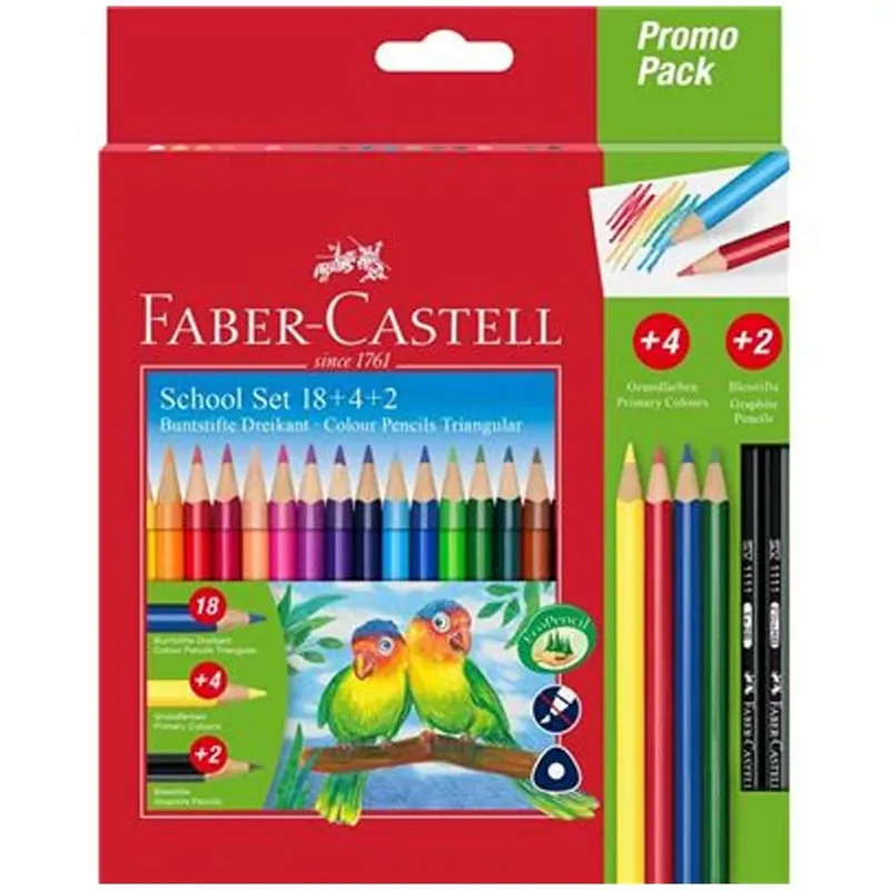 Akció Faber-Castell Papagájos 24db-os színesceruza szett
