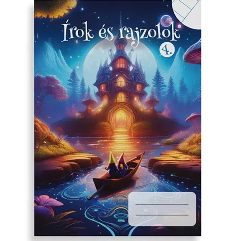 Írok és rajzolok 4. osztályos 2 az 1-ben vonalas és sima füzet A/5 Expressz kézbesítés