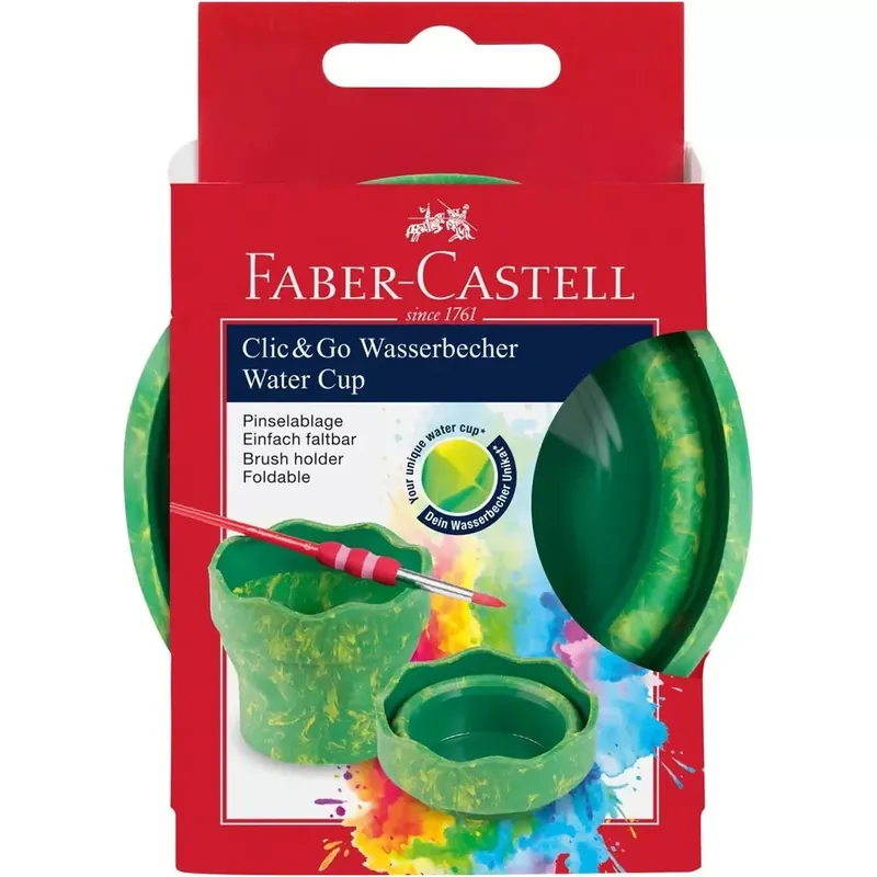 Faber-Castell Click and Go zöld márvány ecsettál Korlátozott ajánlat