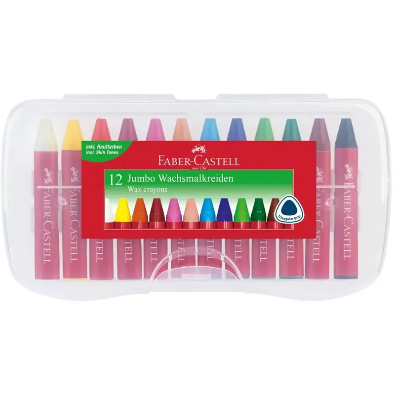 Faber-Castell Triangular Jumbo zsírkréta 12db-os szett Nézd meg most