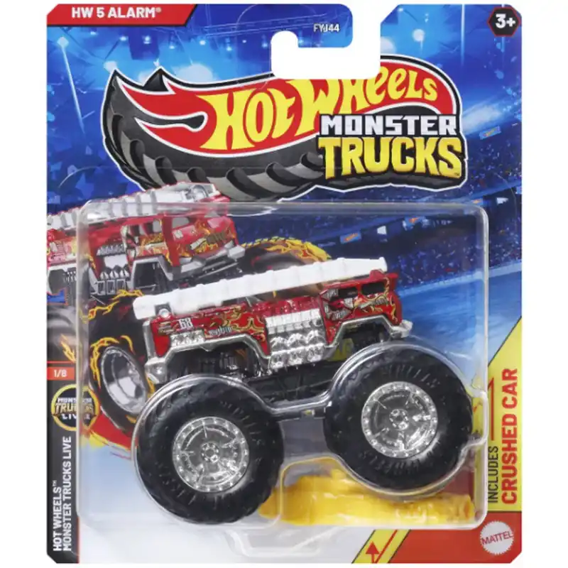 Különleges ajánlat Hot Wheels Monster Trucks HW 5 Alarm kisautó 1/64 - Mattel