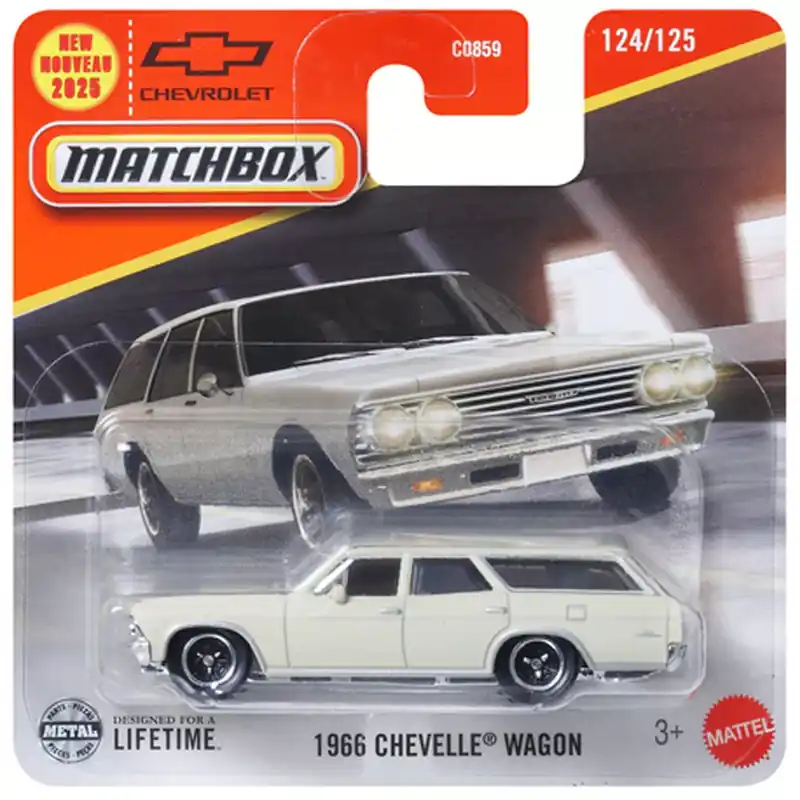 Matchbox 1966 Chevelle Wagon kisautó 1/64 - Mattel Azonnal elérhető