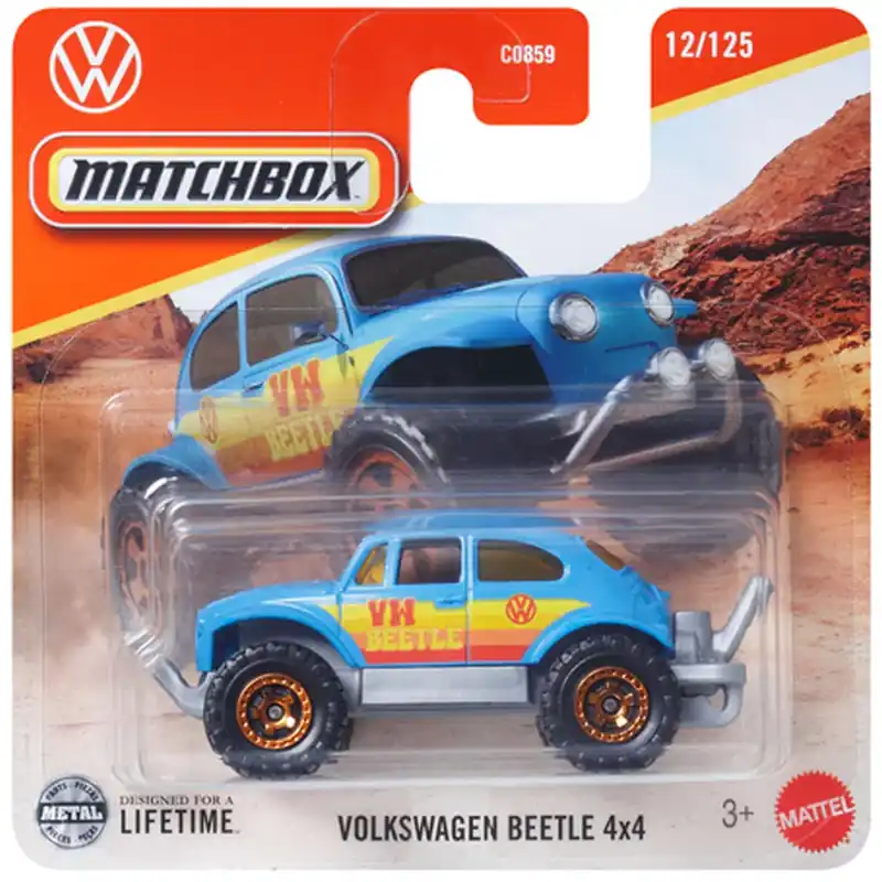 Matchbox Volkswagen Beetle 4x4 kék kisautó 1/64 - Mattel Vedd meg most