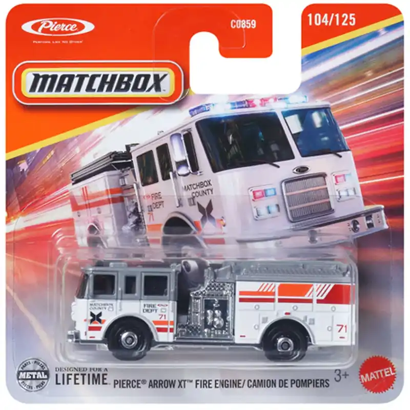Kedvezményes ár Matchbox Pierce Arrow XT tűzoltóautó kisautó 1/64 - Mattel