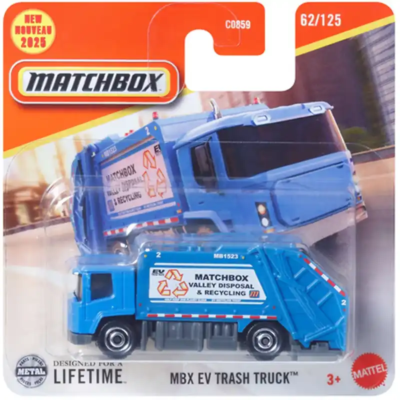 Biztonságos vásárlás Matchbox MBX EV Trash Truck kisautó 1/64 - Mattel