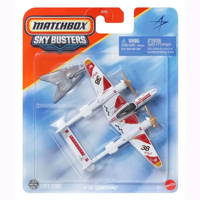 Matchbox Sky Busters P-38 Lightning repülő modell 1/64 - Mattel Árcsökkenés