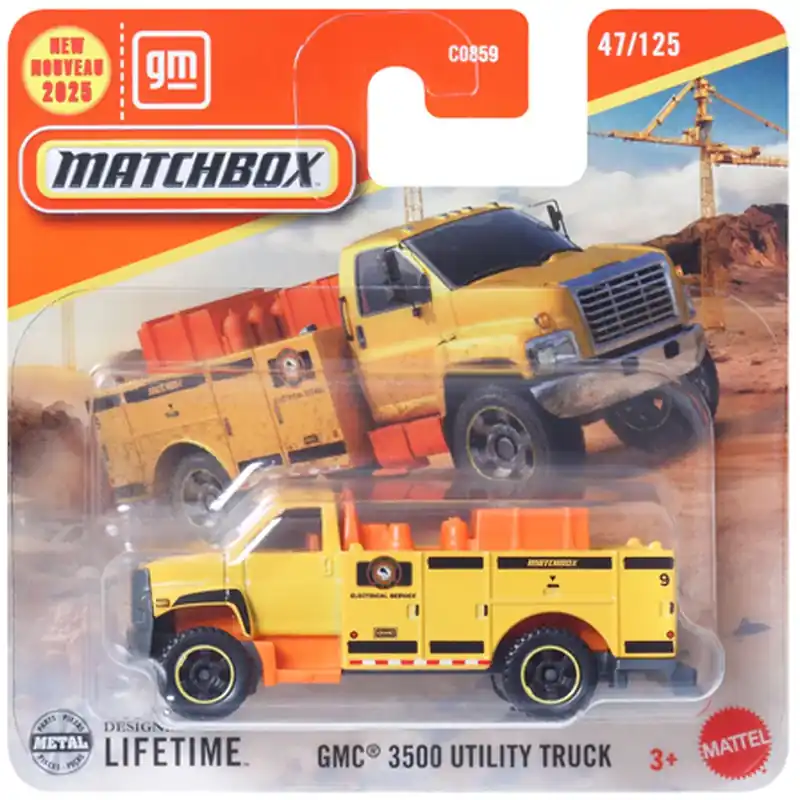 Biztonságos fizetés Matchbox GMC 3500 Utility Truck kisautó 1/64 - Mattel