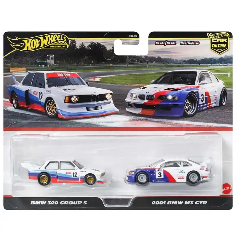 Árcsökkenés Hot Wheels Deluxe kisautó 2db-os csomag BMW - Mattel