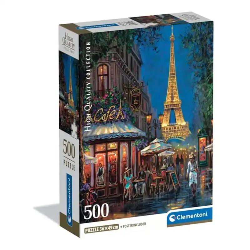 Árcsökkenés Éjszaka az Eiffel toronynál HQC 500db-os compact puzzle - Clementoni