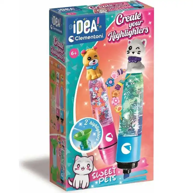 Idea! Cuki állatok mini szövegkiemelő készítő szett - Clementoni Outlet