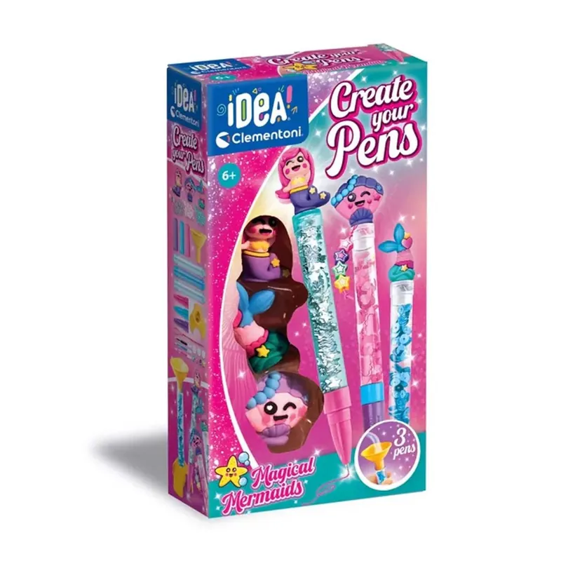 Idea! Mini hableány toll készítő szett - Clementoni Árcsökkenés