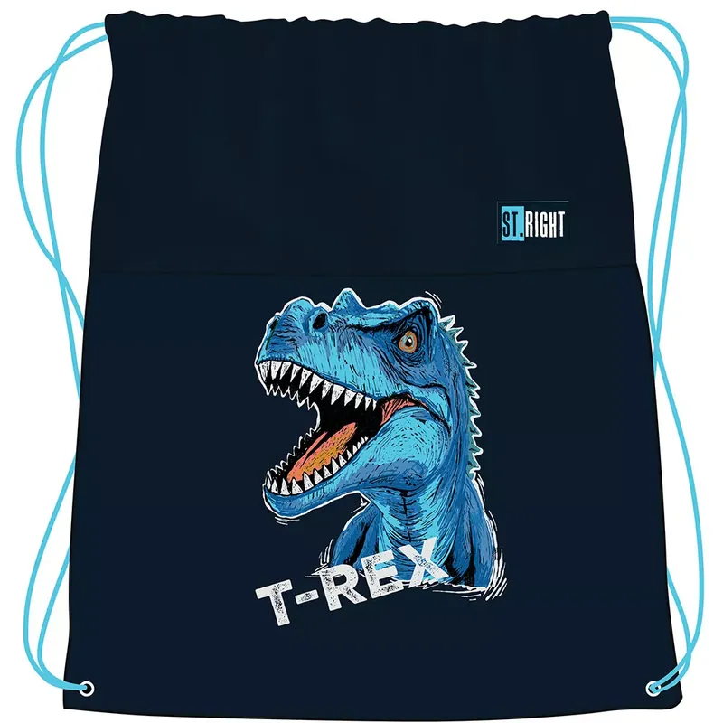 St.Right Kék T-Rex tornazsák, sportzsák 34x43cm Kedvezményes ár