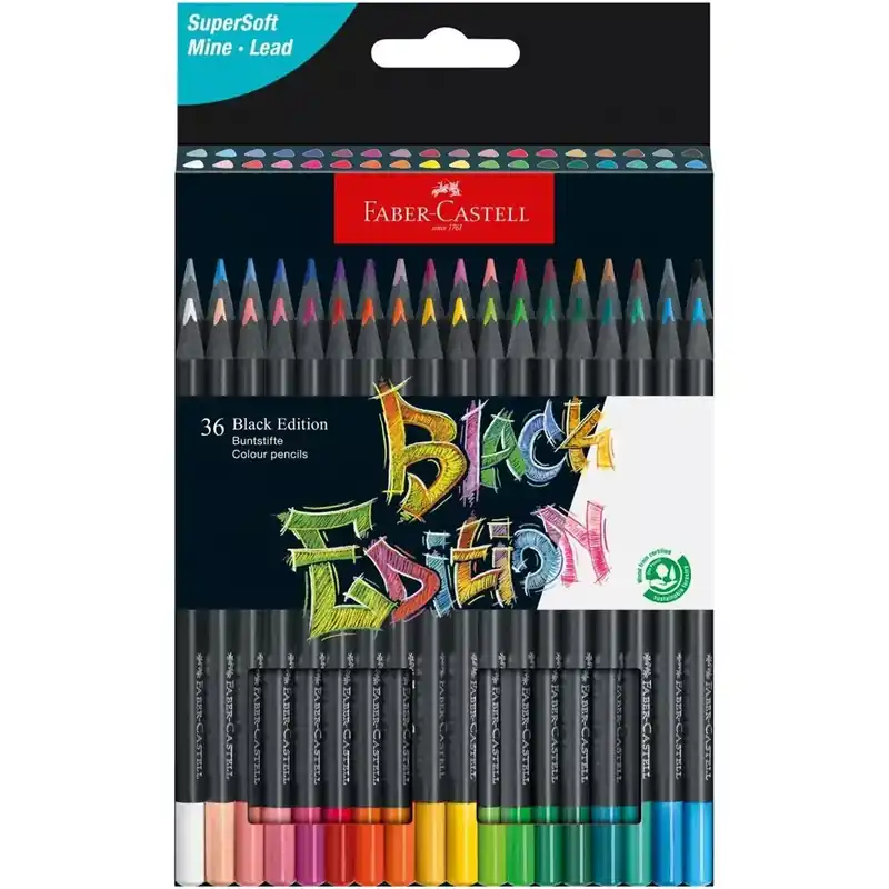 Kedvezményes ár Faber-Castell Black Edition színes ceruza szett 36db-os