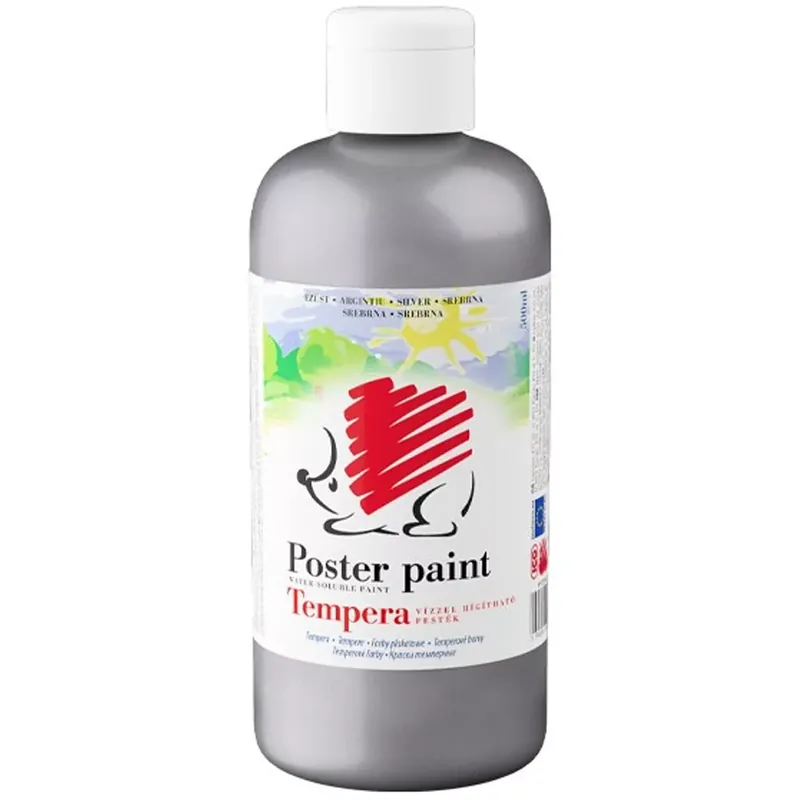 Vedd meg online ICO Süni tempera ezüst színben 500ml