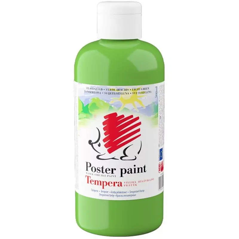 Akció ICO Süni tempera világoszöld színben 500ml