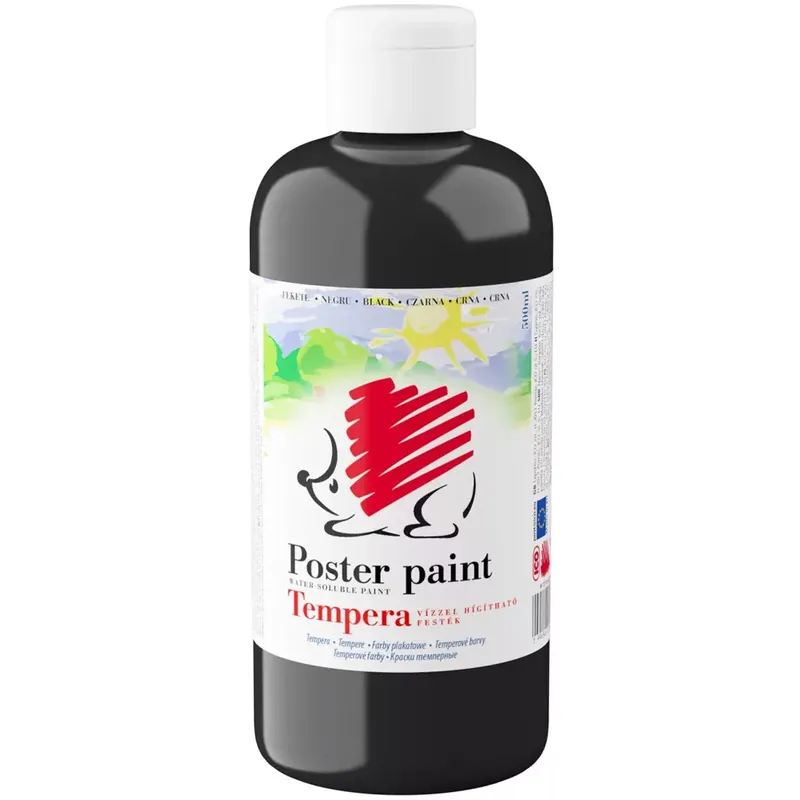 ICO Süni tempera fekete színben 500ml Olcsóbb