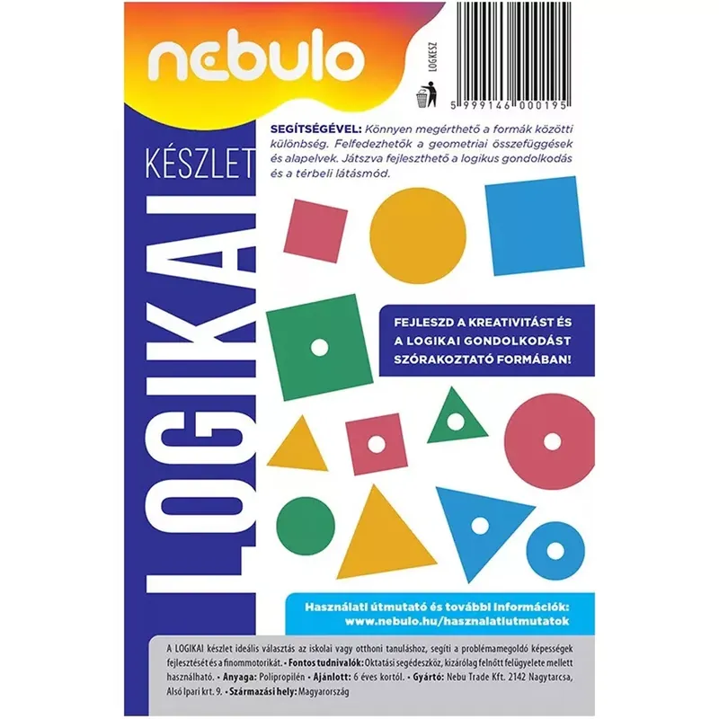 Biztonságos vásárlás Nebulo Logikai készlet