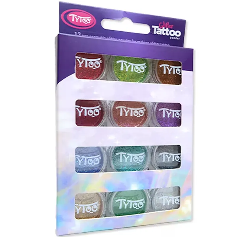 Vásárlói kedvenc TyToo Multi színek válogatása csillámpor szett 12x2,5ml