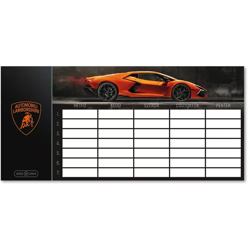 Ars Una Lamborghini Aventador egylapos, kétoldalas órarend Kiárusítás