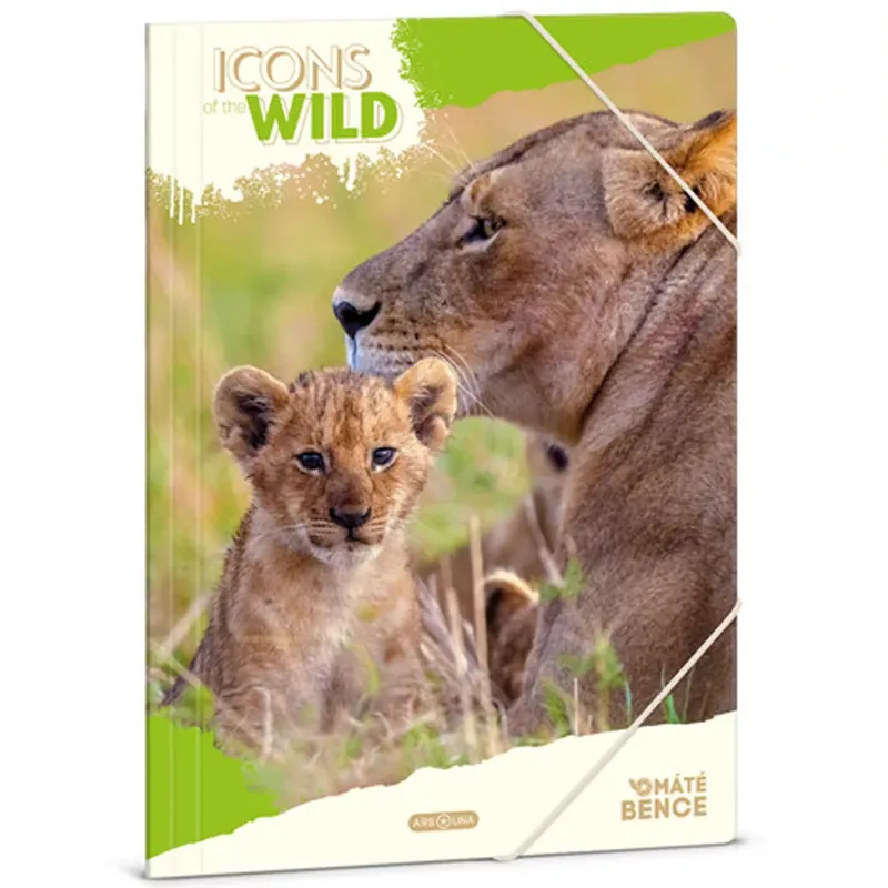 Azonnali szállítás Ars Una Máté Bence Icons of the Wild-Lions A/4 gumis dosszié