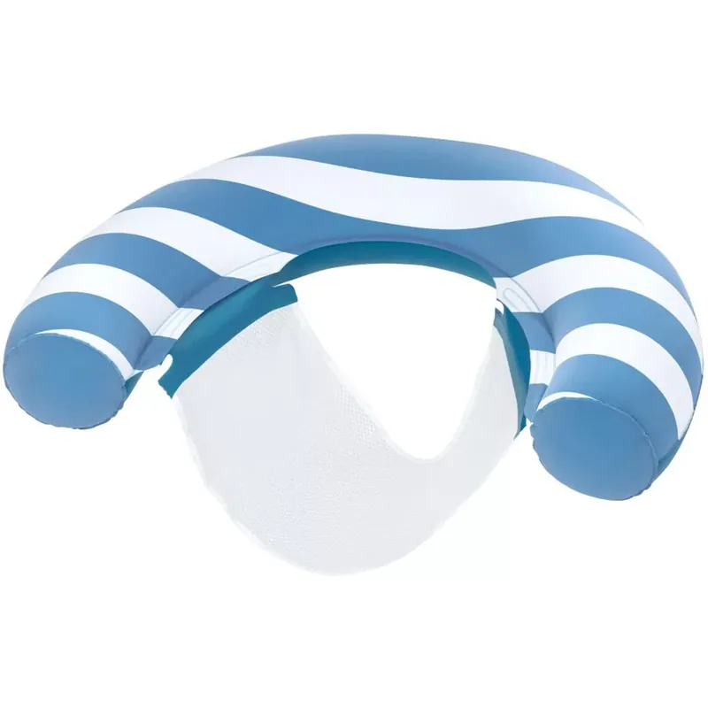 Bestway Comfort Plush csíkos felfújható úszó fotel 119cm Vásárlói kedvenc