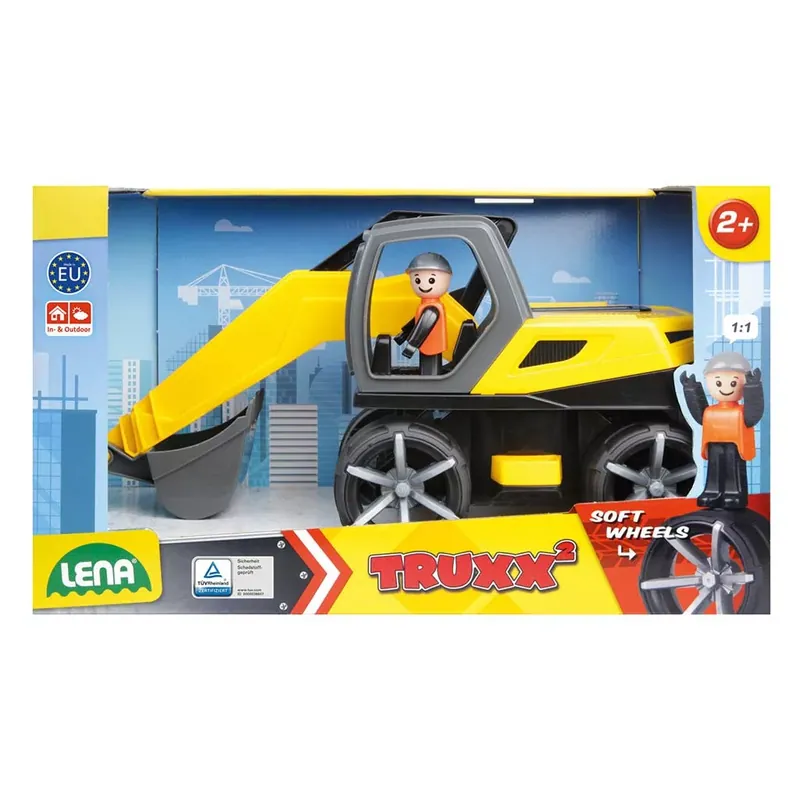 Végkiárusítás LENA Truxx 2 Kotrógép dobozos 35cm