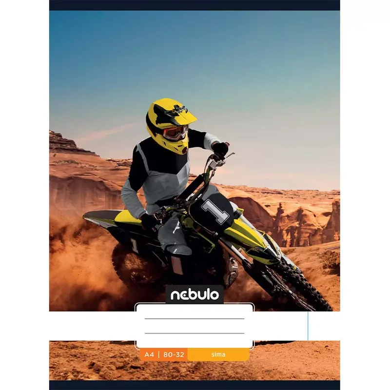 Vedd meg most Nebulo Tűzött sima motocross mintás füzet 80-32 A/4