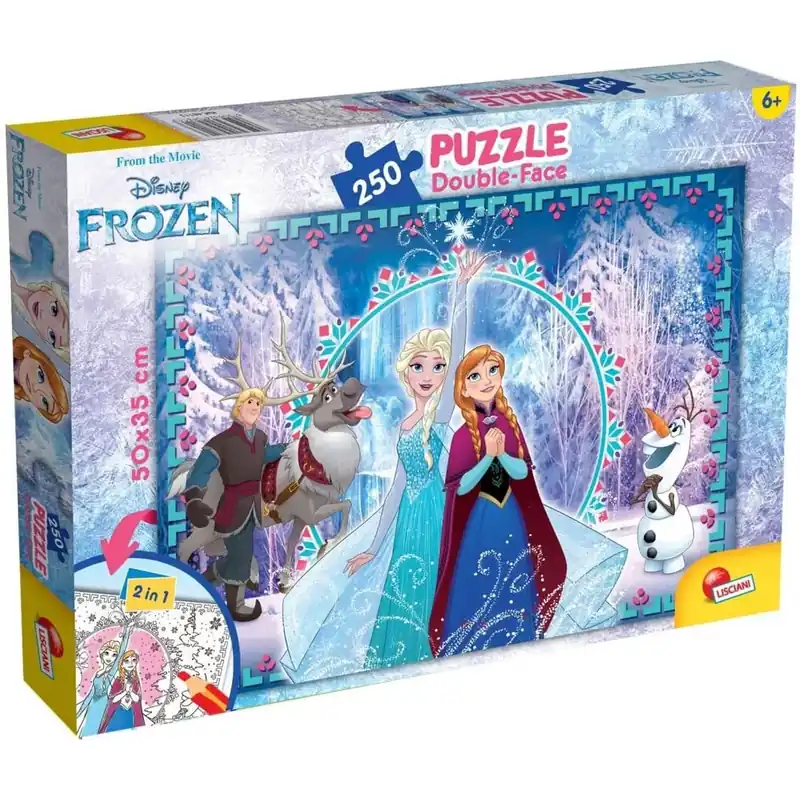 Bestseller Jégvarázs 2 az 1-ben 250db-os puzzle és színező 50x35cm - Lisciani