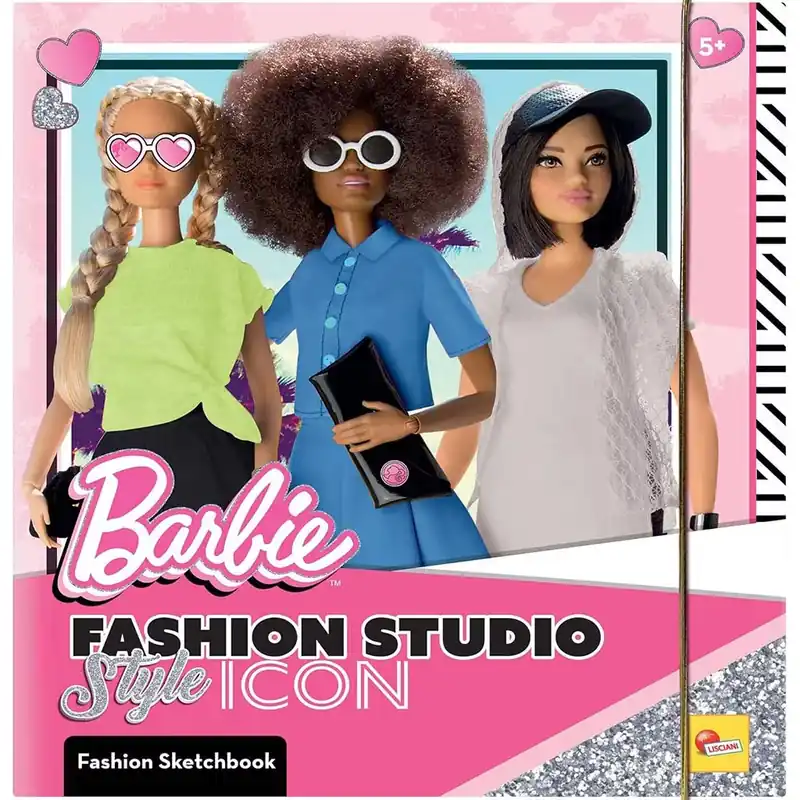 Szuper akció Barbie Style Icon színező és öltöztető szett - Lisciani