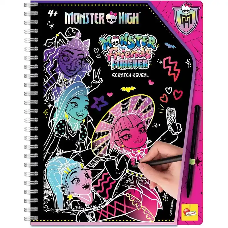 Nézd meg most Monster High Friends Forever képkarc készítő szett 44 oldalas - Lisciani