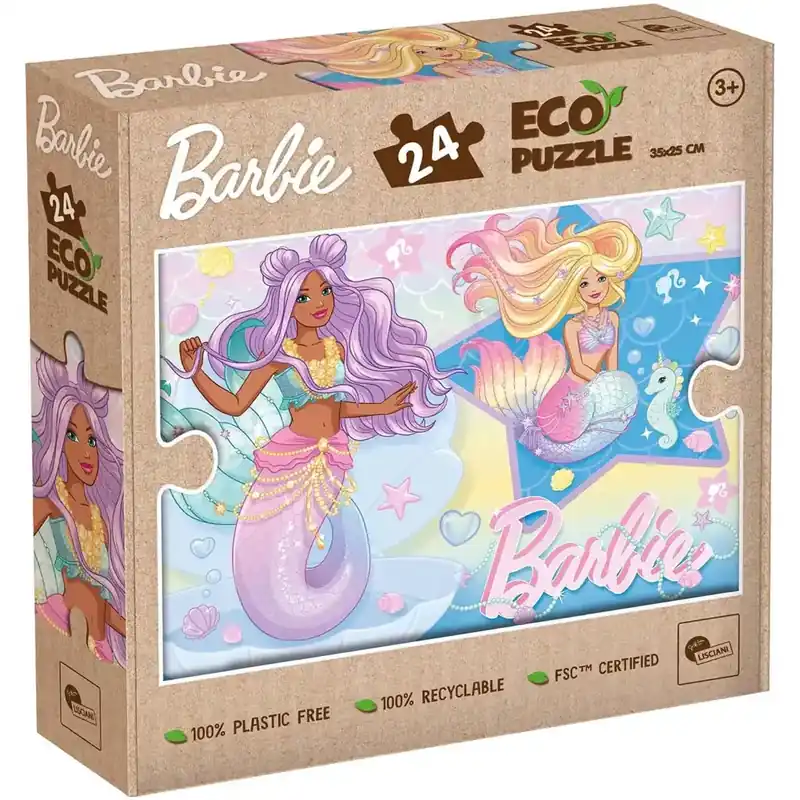 Barbie sellő barátnők 24db-os Eco mini puzzle 35x25cm - Lisciani Végkiárusítás
