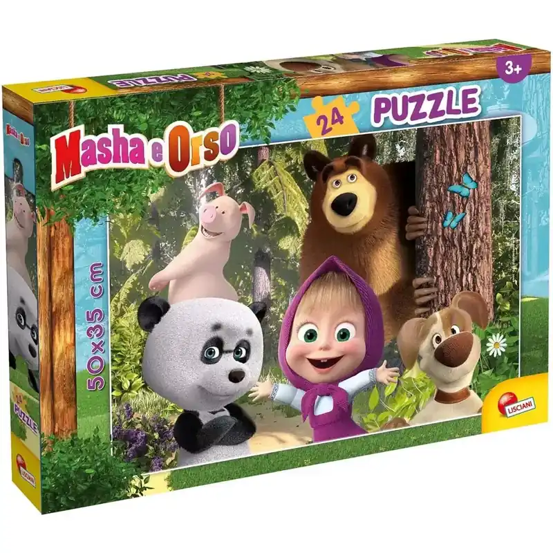 Mása és a medve barátai 24db-os puzzle 50x35cm - Lisciani Gyors kiszállítás