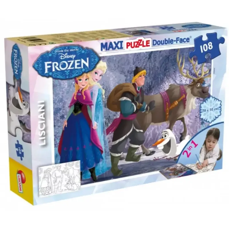 Jégvarázs csapat 2 az 1-ben 108db-os puzzle és színező 70x50cm - Lisciani Különleges ajánlat