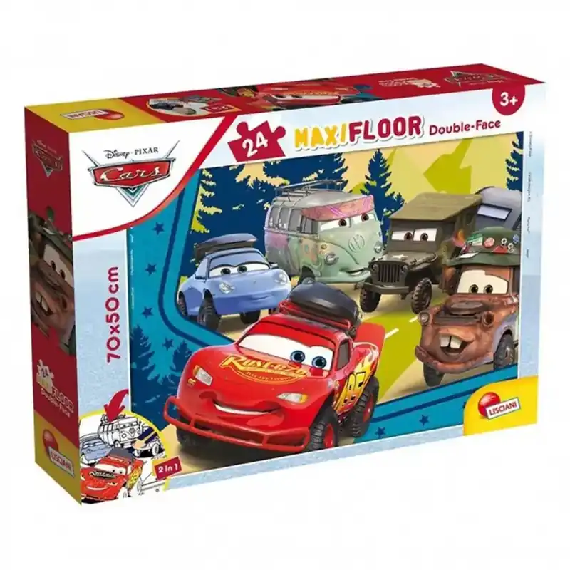 Verdák 2 az 1-ben maxi 24db-os puzzle és színező 70x50cm - Lisciani Csak ma