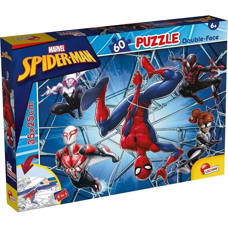 Pókember 2 az 1-ben 60db-os puzzle és színező 35x25cm - Lisciani Utolsó esély