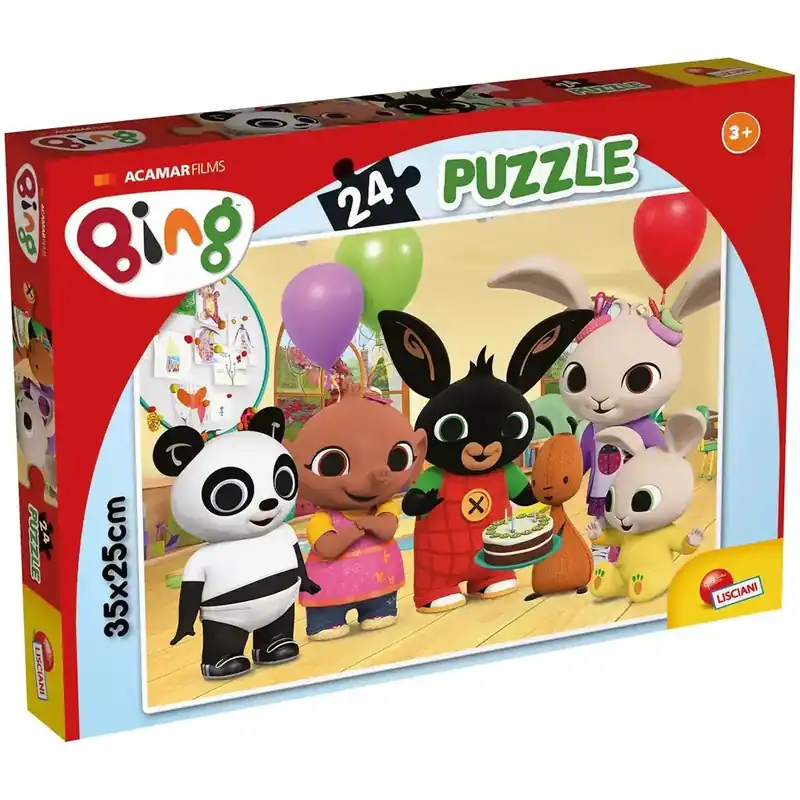 Bing és barátai Boldog Születésnapot! 24db-os puzzle 35x25cm - Lisciani Legkelendőbb